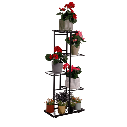 Blumenständer Bamir 1, Dunkelgrau, 43 x 22 x 98 cm