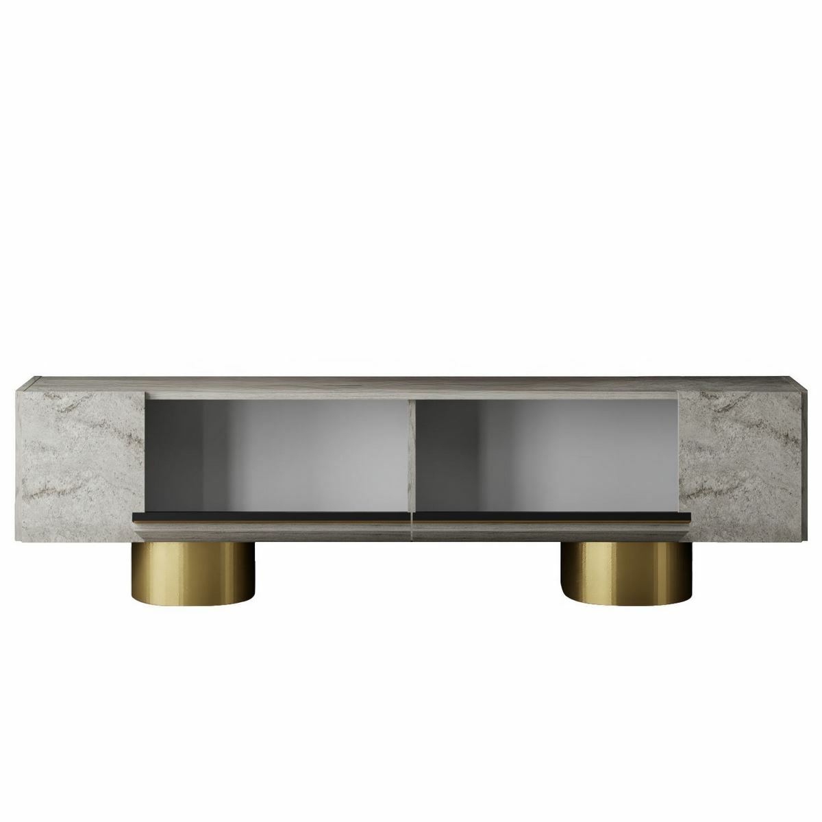 Televízny stolík Bohom Travertine and Gold