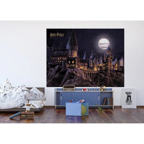 Detská fototapeta Harry Potter Hogwarts Moon 252 x 182 cm, 4 diely