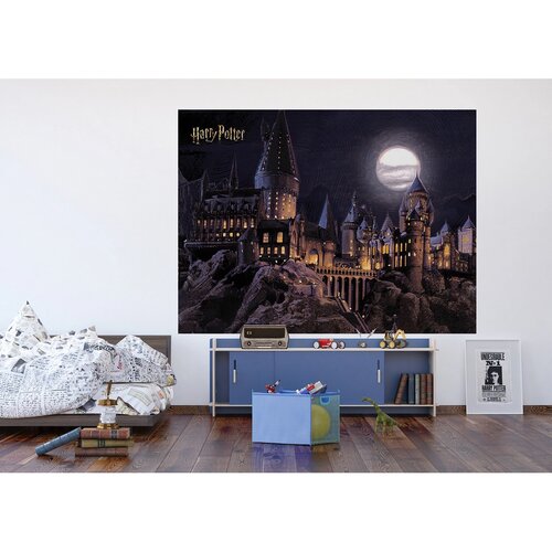 Otroška foto ozadje Harry Potter Hogwarts Moon 252 x 182 cm, 4 deli