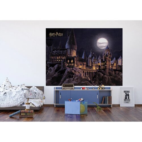 Otroška fototapeta Harry Potter Hogwarts Moon 252x 182 cm, 4 deli