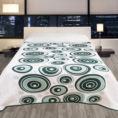 Prehoz na posteľ Congo zelená, 240 x 260 cm