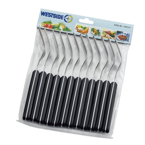 Set 12 furculițe de friptură, negru