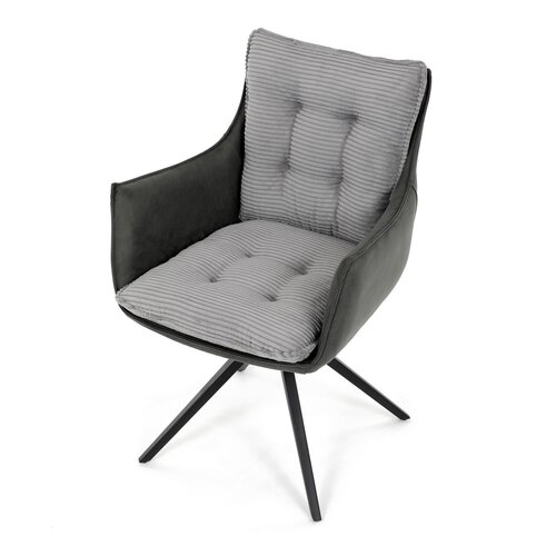 Zestaw krzeseł obiadowych z mechanizmem powrotnymDCH-D1345 GREY2, 2 szt.