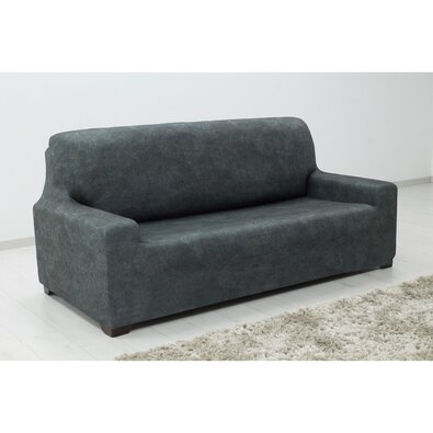 Spannbezug für Sofa ESTIVELLA dunkelgrau , 220-260 cm