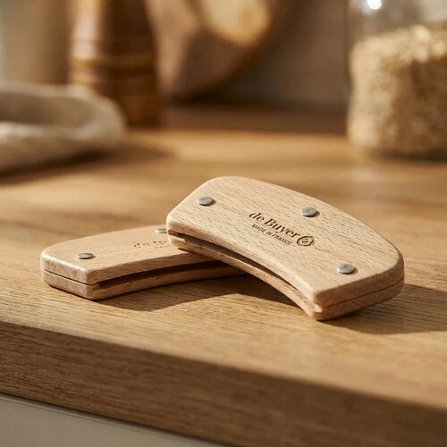 De Buyer 3660.02 LOQY zdejmowana para uchwytów, drewno