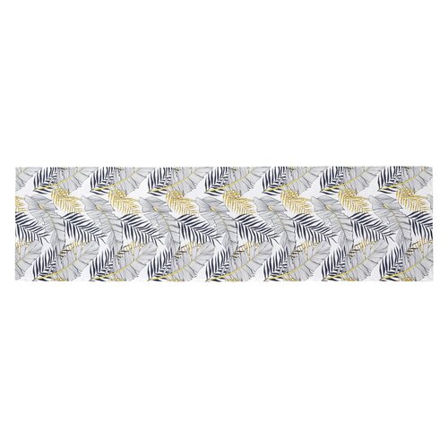 Tekalna podloga Listy bela, 150 x 40 cm