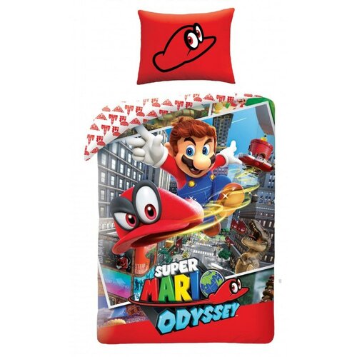 Bavlnené obliečky Super Mario, 140 x 200 cm, 70 x 90 cm