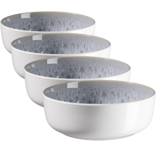 Mäser Set globokih krožnikov Lunaria Grey 18 cm, 4 kos