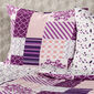 Lenjerie de pat din crep 4Home Patchwork violet, 220 x 200 cm, 2 buc. 70 x 90 cm