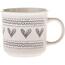 Kubek ceramiczny Serca III, 450 ml