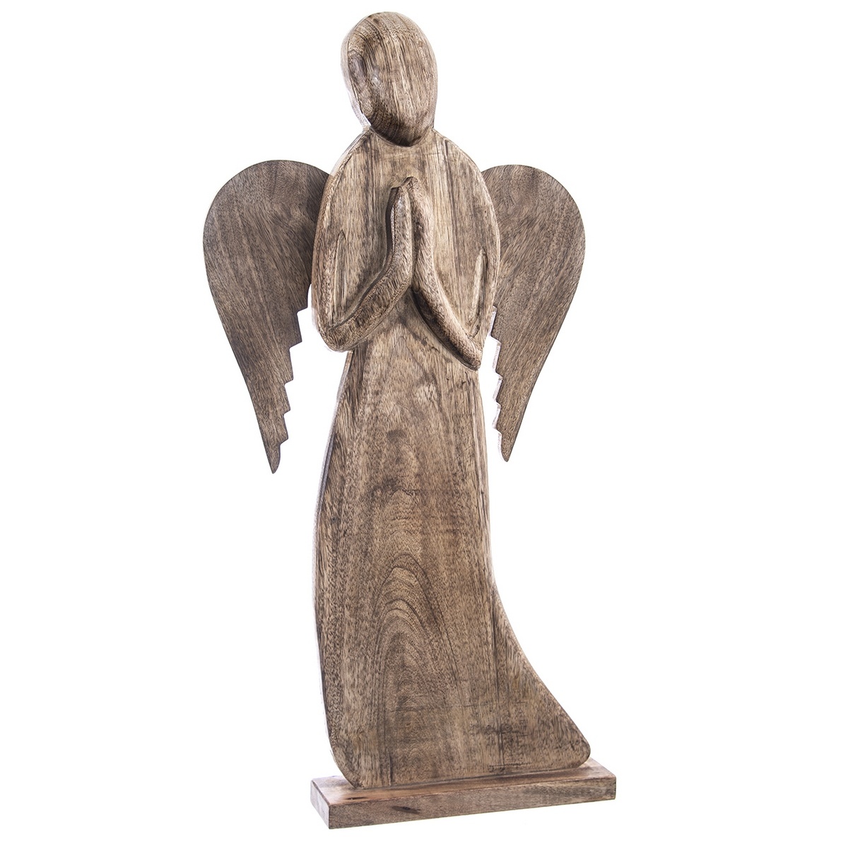 InDecor Mangófából készült angyal, 41 x 11,5 x 108cm, 108 cm