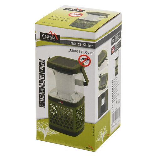 Lanternă reîncărcabilă și captator deinsecte Cattara Midge block 2in1