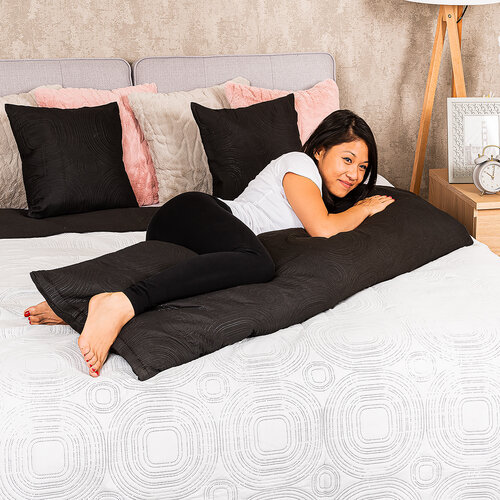 Cuvertura reversibilă 4Home Doubleface, alb/negru, 220 x 240 cm, 2 x 40 x 40 cm