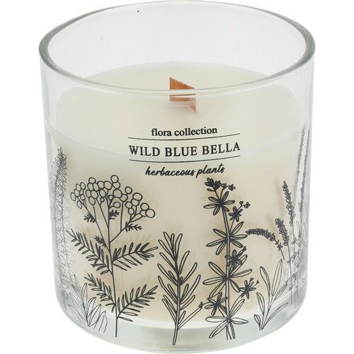 Ароматична свічка Flora Collection , Wild Blue Bella, 10 x 10 см