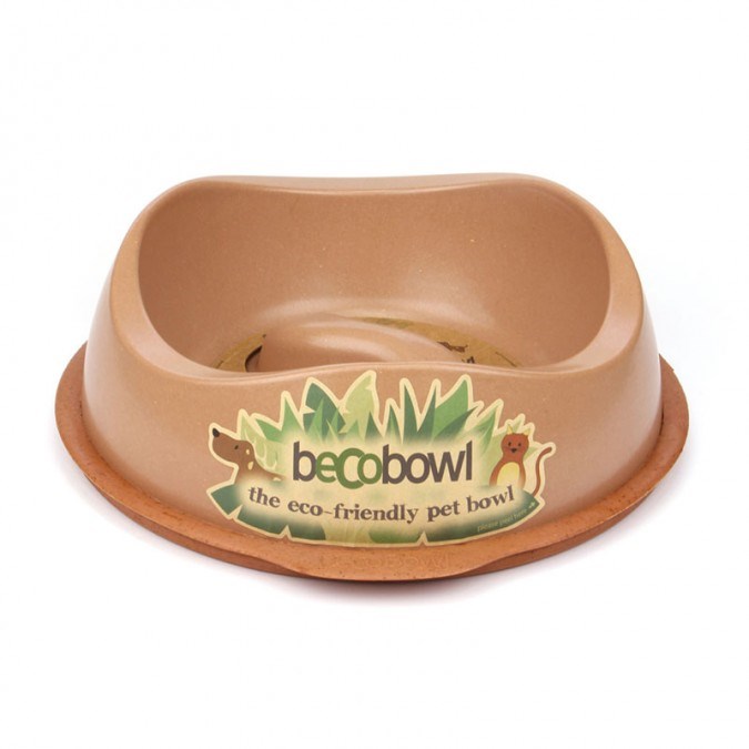 BecoThings Slow Feed ekologická miska pre psa, hnedá