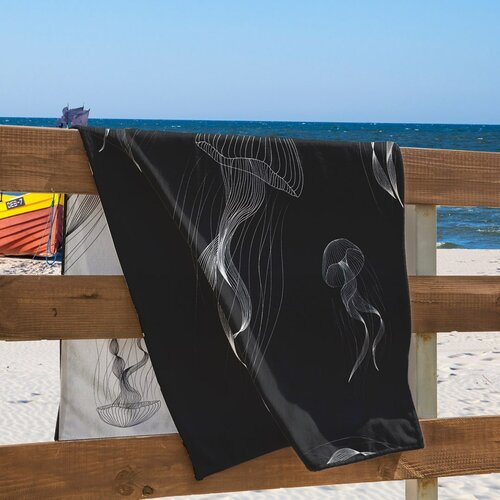 DecoKing Plažna brisača Jellyfish, 90 x 180 cm