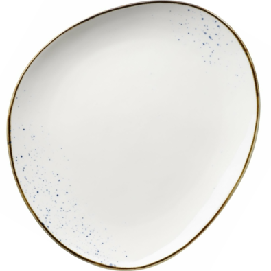 Mäser Овальна тарілка Pintar Біло-блакитні крапки29 x 26 см