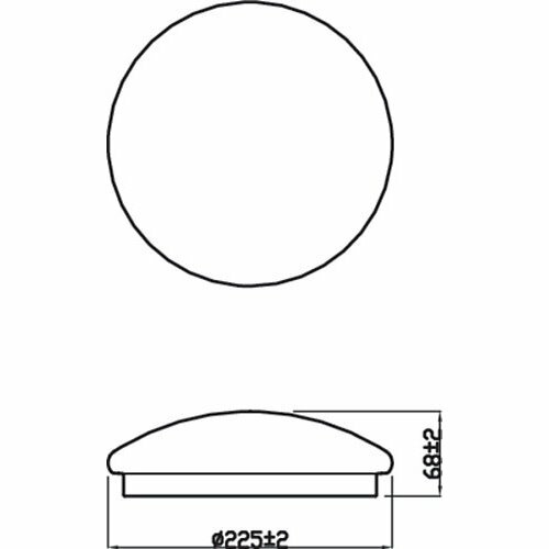 Philips 8718699681050 стельовий світлодіодний світильник Moire 6 Вт 640lm 4000K 22,5 см, білий