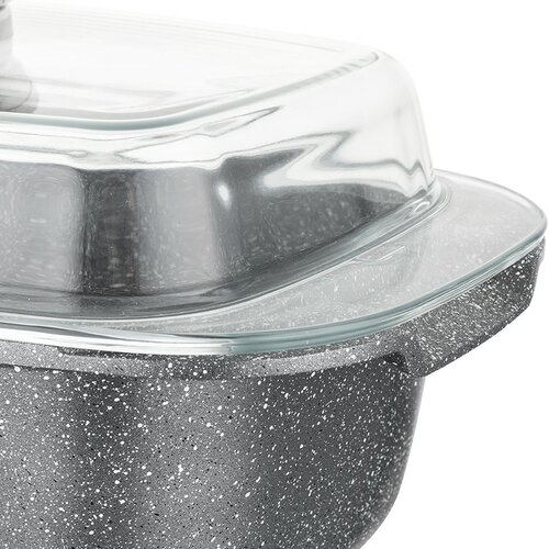 Florina Alumínium tepsi aroma kapaklı Lava 4,5 l, 32 × 22 × 11 cm