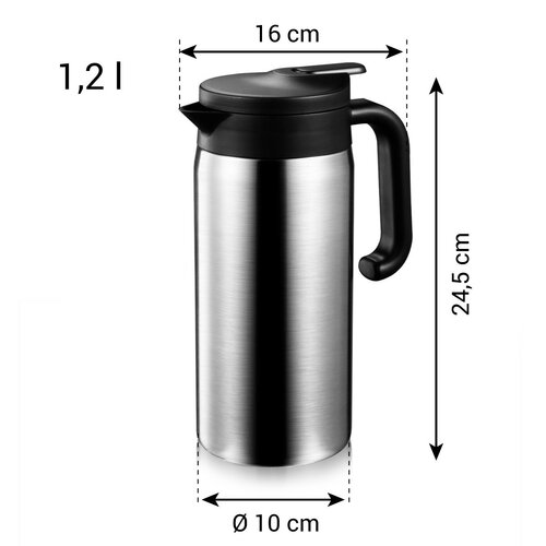 Tescoma Termos z zamknięciem dozującym CONSTANT 1,2 l, stal nierdzewna