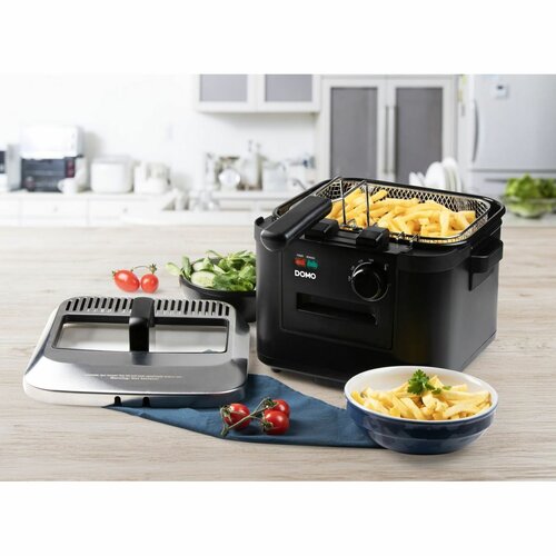 Fritéza DOMO DO545FR s vyberateľnou nádobou, 4 l