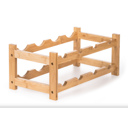 Raft pentruvinuri G21  din bambus, 8 sticle