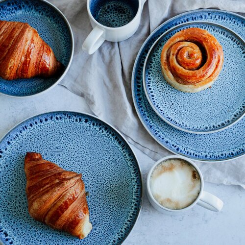 Mäser Jídelní sada nádobí 16 ks MALEA – modrá