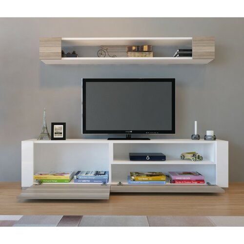 Televizní stolek s policí Arya White and Cordoba