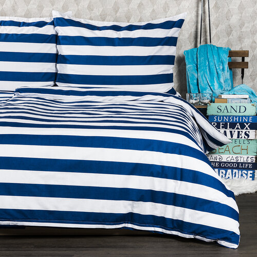 Lenjerie de pat din bumbac 4Home Navy, 140 x 200cm, 70 x 90 cm