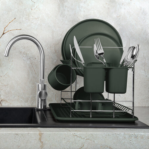 BerlingerHaus Odkvapkávač na riad Matte Green