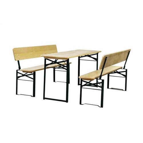 Happy Green Set de grădină cu spătar 75 x 60 x 115cm, maro deschis