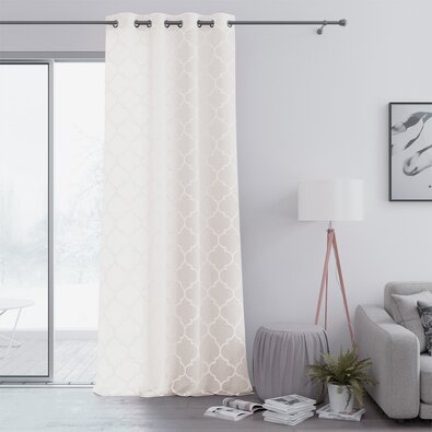 Restilo Delva Pleat függöny, krémszínű, 140 x 250 cm