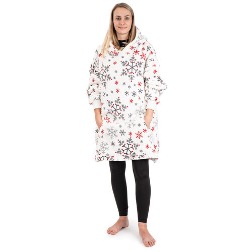 4Home Bluza z barankiem mikroplusz Snowflakes, rozm. L