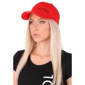 Șapcă cu LED Sixtol B-CAP 25lm, USB, uni, roșu