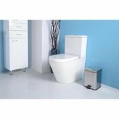 AQUALINE GAQ006 Hranatý odpadkový kôš SIMPLE LINE 6l, leštěná nehrdz. oceľ