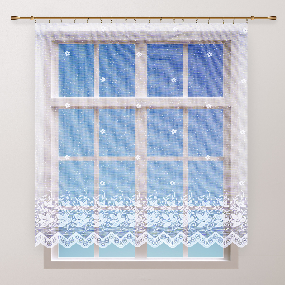 Perdea 4Home Flowers mini, dreaptă, 200 x 120 cm 120