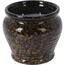 Abwehrende Kerze Citronela, 12,3 x 10,5 x 12,3 cm, braune Keramik