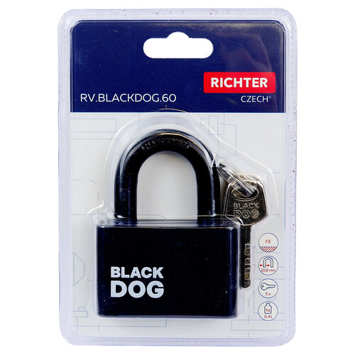 Jekleni obesni ključavnica RV.BLACKDOG.60