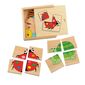 Woody Minipuzzle Tiere