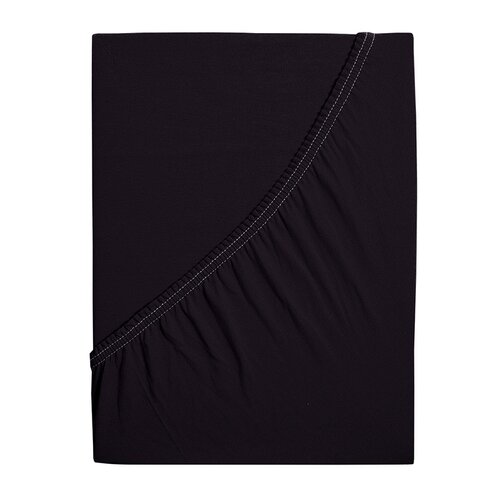 4Home prześcieradło jersey Ideal czarny, 100 x 200 cm