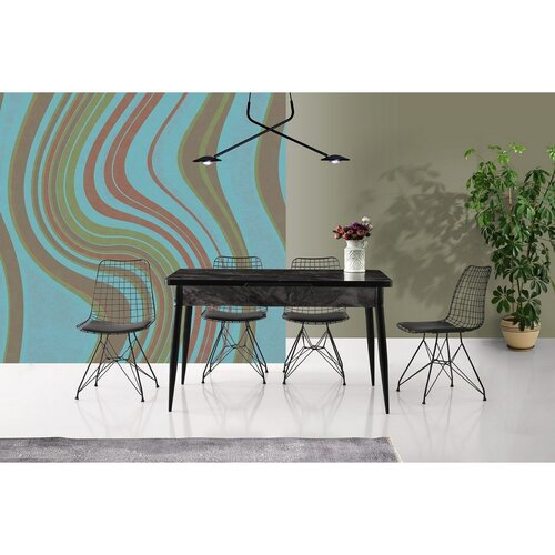 Set de scaune de sufragerie Tivoli Black, 2 buc.