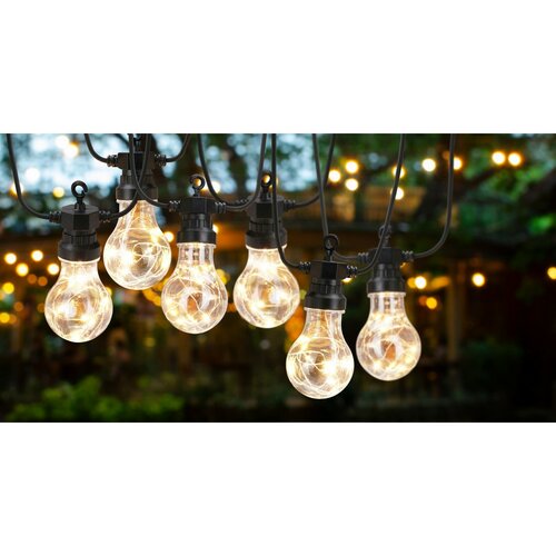 Svetelná reťaz Bulbs, 80 LED
