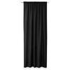 Restilo Oxford Pleat függöny, fekete, 140 x 250 cm