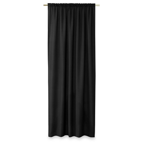 Restilo Oxford Pleat függöny, fekete, 140 x 250 cm