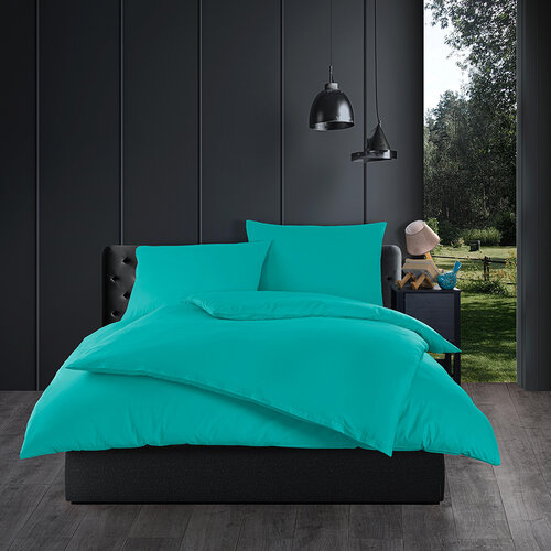 Baumwollbettwäsche Color Mint, 140 x 200 cm, 70 x 90 cm
