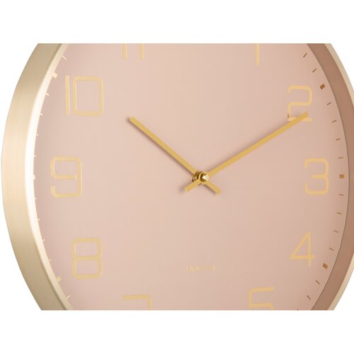 Karlsson 5973LB дизайнерські настінні годинникисвітло-рожеві, діаметр 40 см