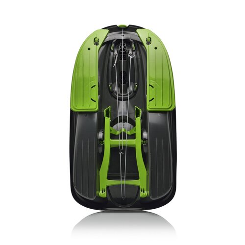 Sanie tip bob Gizmo Riders Stratos cu volan,verde mistic