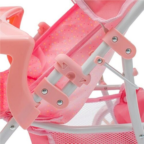 Baby Mix Sportovni kočárek pro panenky Lana růžová, 58,5 x 33 x 61,5 cm