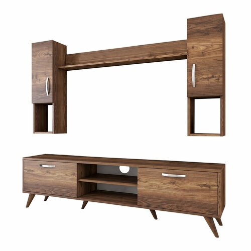 Set mobilier TV Mio Walnut